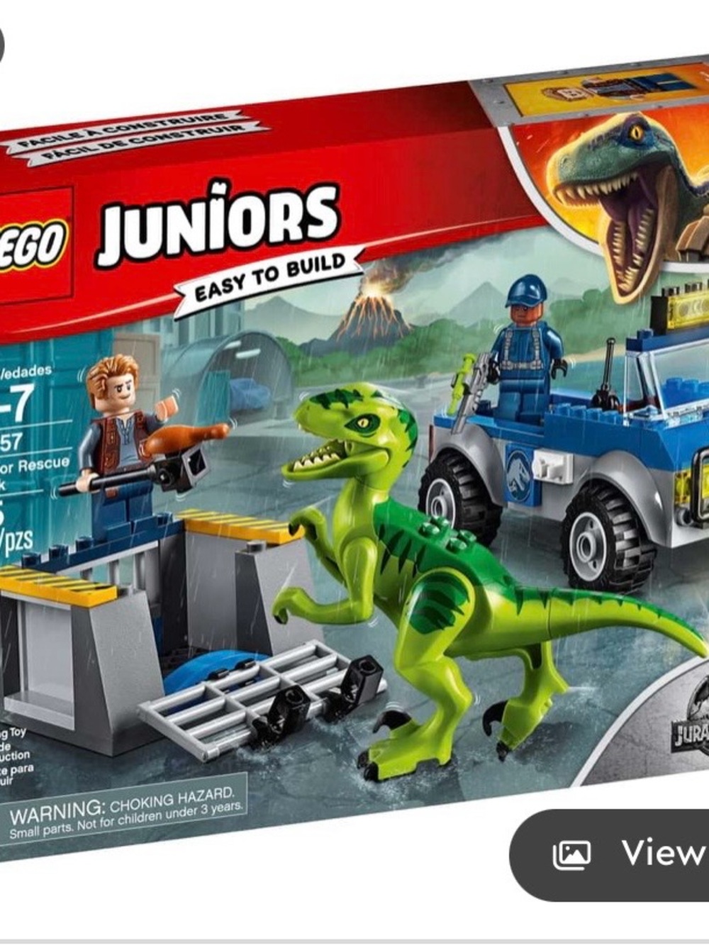 Lego Juniors Jurassic World Dinosaur Chase Play Set set 10757